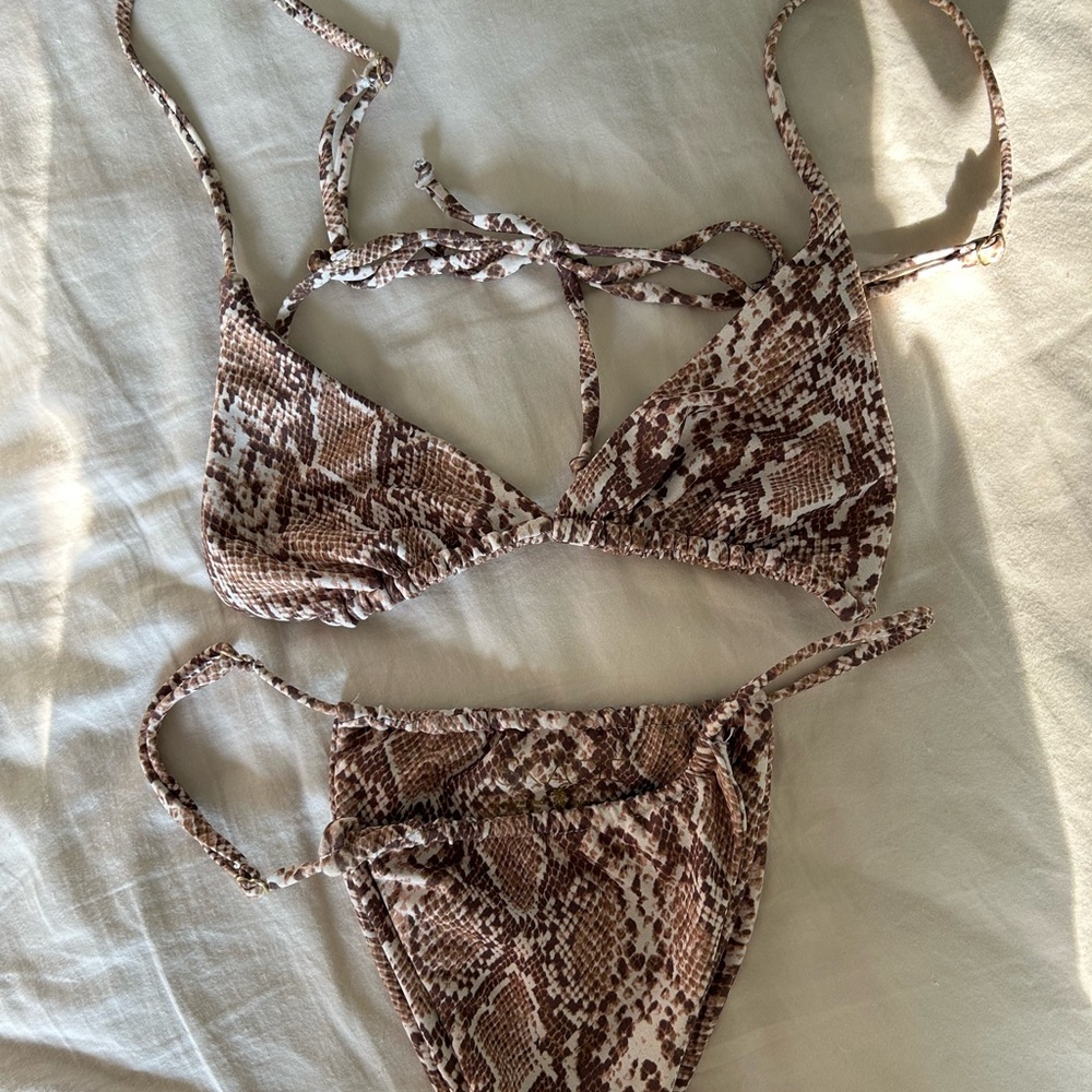 Skatie Swim Ella Top and Bobbi Bottom in “Sequoia”